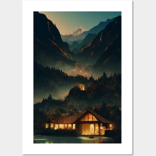 The Last Homely House at Dusk - Fantasy Posters and Art